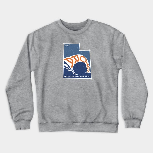 Arches National Park Crewneck Sweatshirt by Namuginga